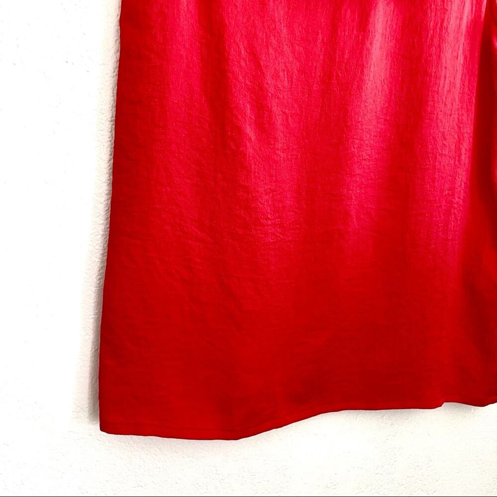 NWT maje Lierro Ruffle Overlay Rouge Top Size Medium - Picture 9 of 14